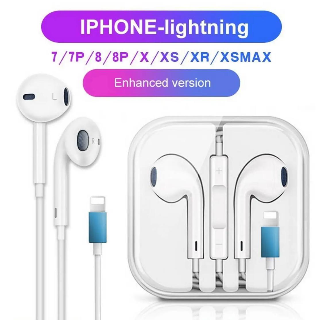 Lightning Wired Earphones for iPhone – Hi-Fi Stereo Headset with Mic