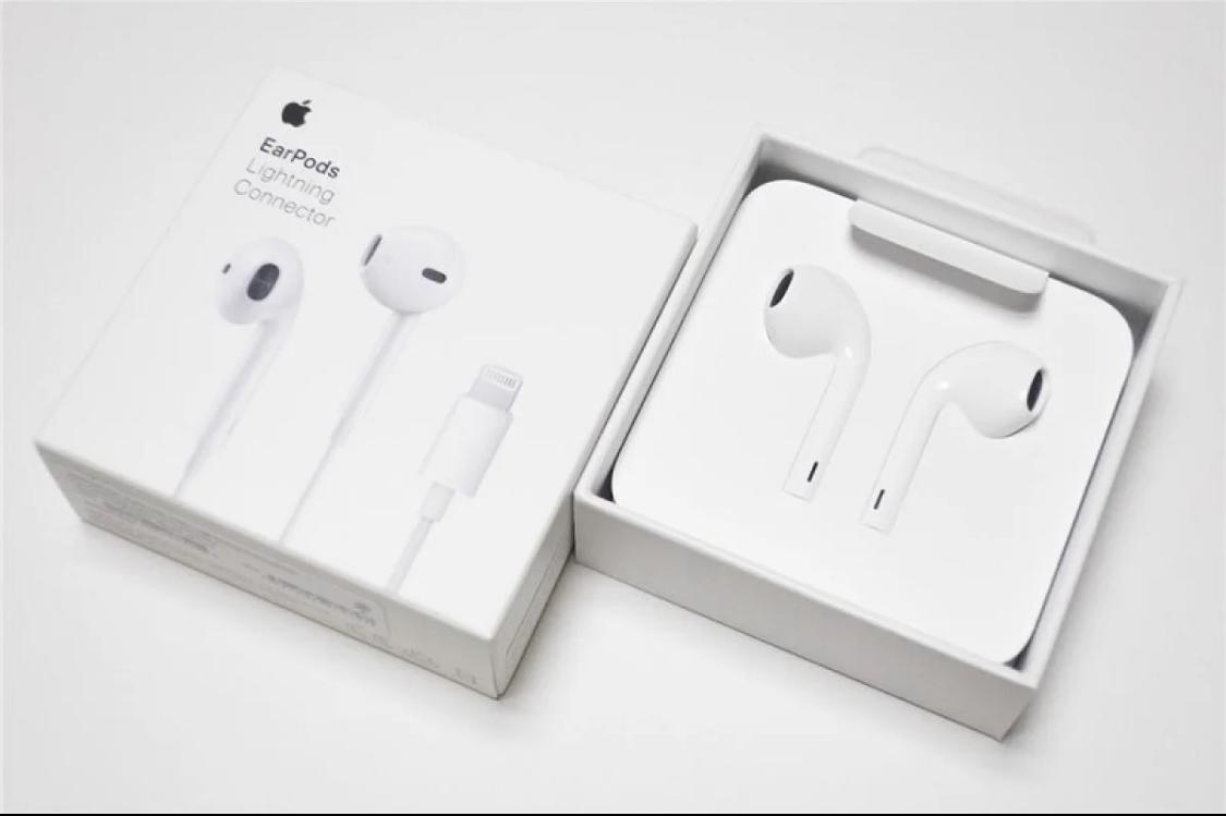 Apple Lightning EarPods with Mic – Plug & Play Wired Earphones