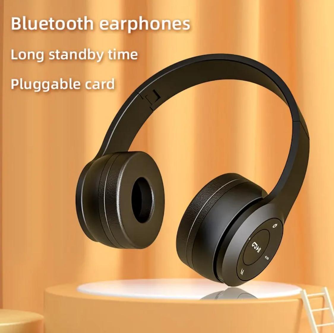 P47 Wireless Bluetooth Stereo Headphones with Mic & FM Radio