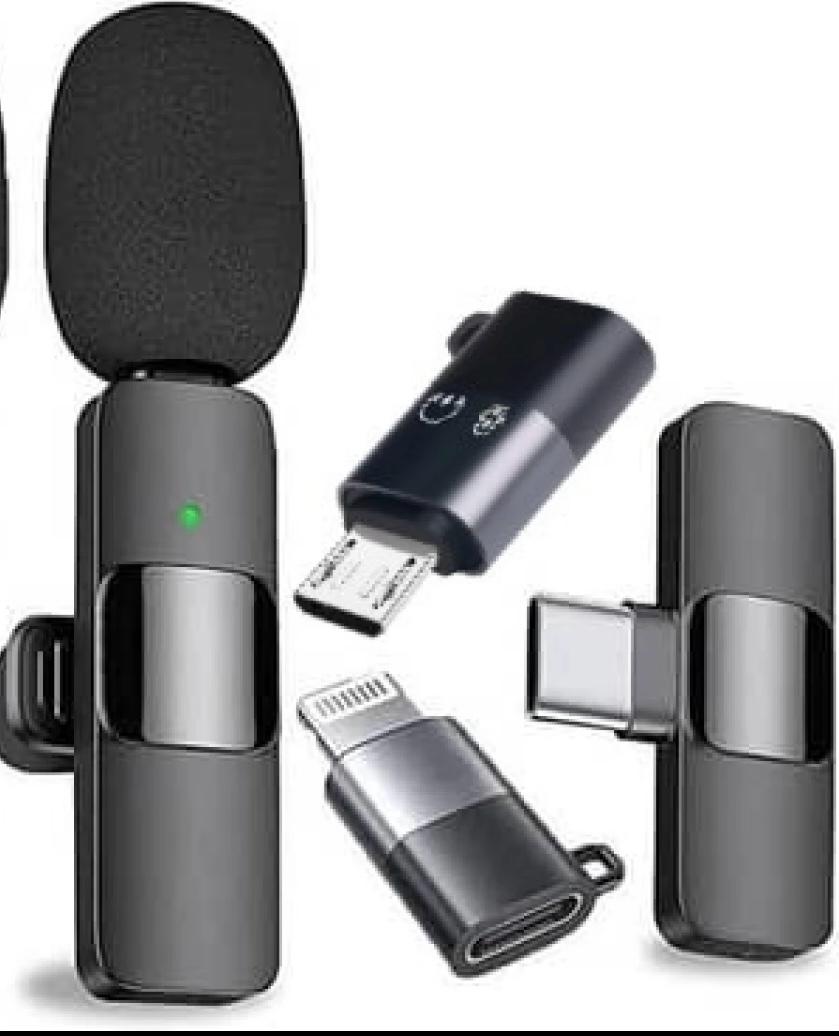 K9 3-in-1 Dual Wireless Lavalier Microphone
